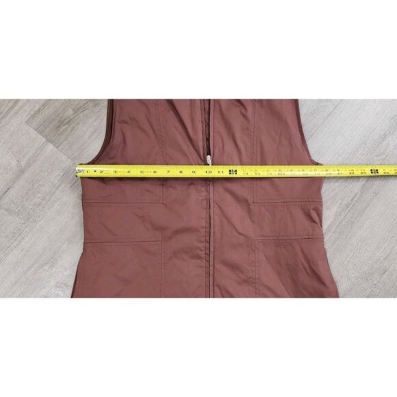 Nike Golf Vest Womens Large Brown Clima fit Windbreaker Zip Pockets Outdoors - Picture 4 of 10